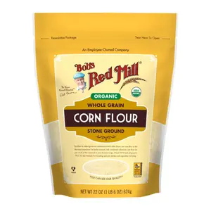 Bột Bắp Nguyên Cám Hữu Cơ, Organic Whole Grain Corn Flour Stone Ground, 22 oz (624g) - BOB'S RED MILL